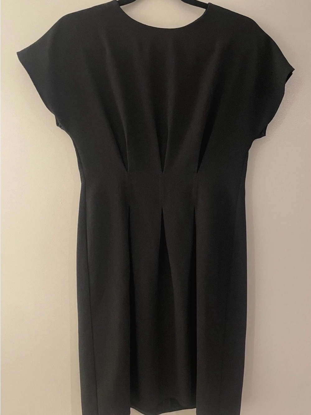 ASOS Pleated Front Crepe Little Black Dress